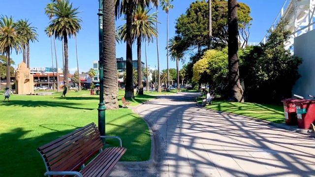 Melbourne: St Kilda Beach to Acland St Walk【4k】 смотреть онлайн