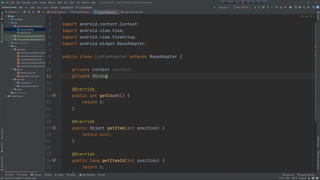 Android Bangla Tutorial 35: Custom Spinner | Base Adapter | Java | Android App Development смотреть онлайн