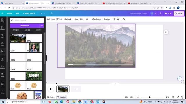 Canva Tutorial To Animate your Photo with Dolly Zoom Effect in canva смотреть онлайн