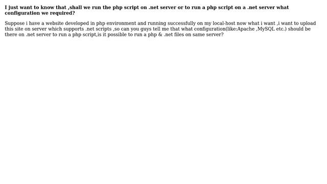 DevOps & SysAdmins: Shall we run the php script on .net server? (2 Solutions!!) смотреть онлайн