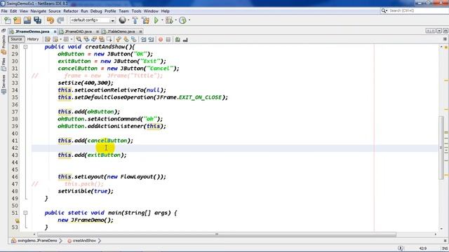 Java Swing 004: Xử lí sự kiện đơn giản cho button (code tay) смотреть онлайн