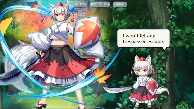 Momiji Inubashiri Showcase touhou lostword global смотреть онлайн