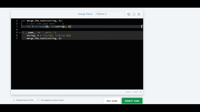 Merge the Tools! || Python 3 || HackerRank смотреть онлайн