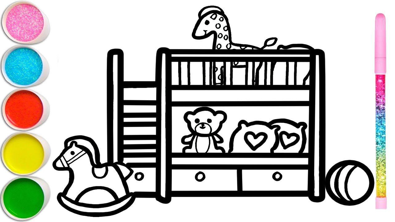 Bolalar Uchun Ikki Qavatli To'shakni Qanday Chizish Mumkin/How To Draw A Bunk Bed For Children