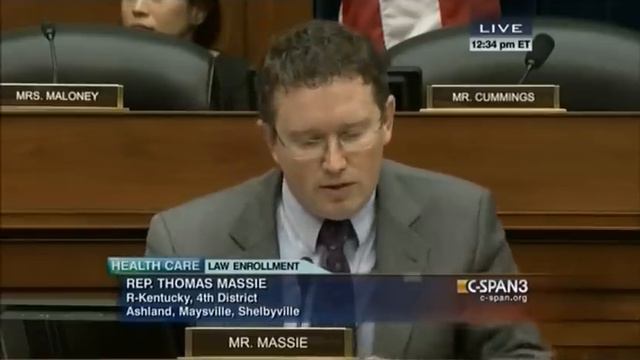 Rep. Massie Questions Obamacare Architect Jonathan Gruber at OGR Hearing смотреть онлайн