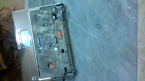 HP Pavilion dv7 notebook PC first time disassembly real time unplanned video by QAZ1