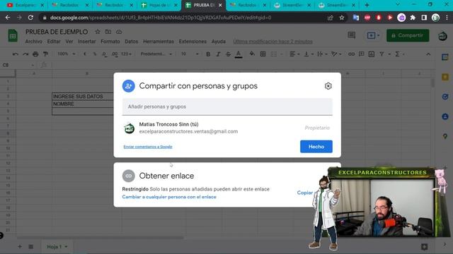 CÓMO COMPARTIR archivos mediante GOOGLE SHEETS смотреть онлайн