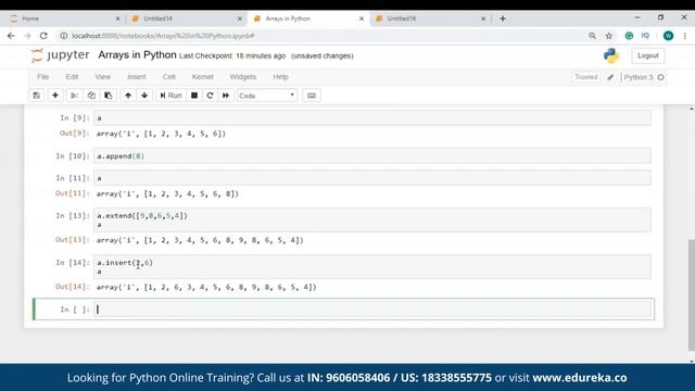 Arrays In Python | Python Array Operations | Python Tutorial For Beginners | Edureka Rewind смотреть онлайн