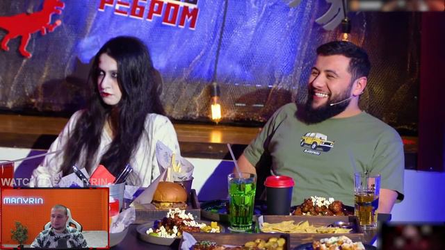 Манурин смотрит басту про конфлик эмиля и крида - Manyrin...