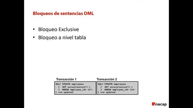 Oracle Database 11g: Gestión de Simultaneidad de Datos (Locking) смотреть онлайн