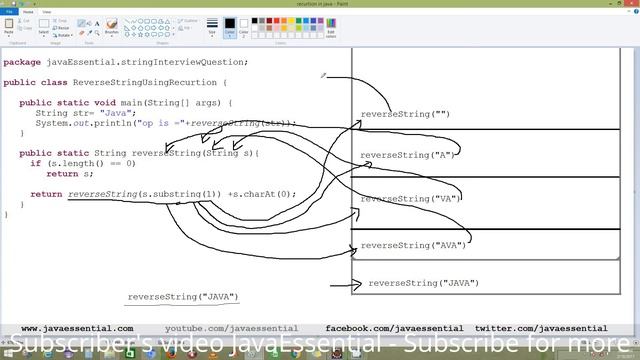 Reverse String Using recursion in java - Java Interview Question смотреть онлайн