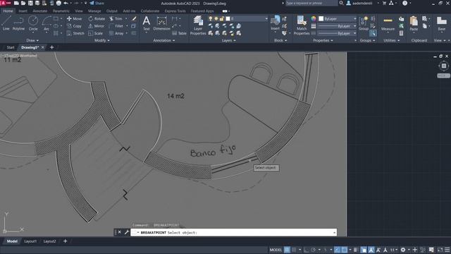 AutoCAD Circular Floor Plan For Architects смотреть онлайн