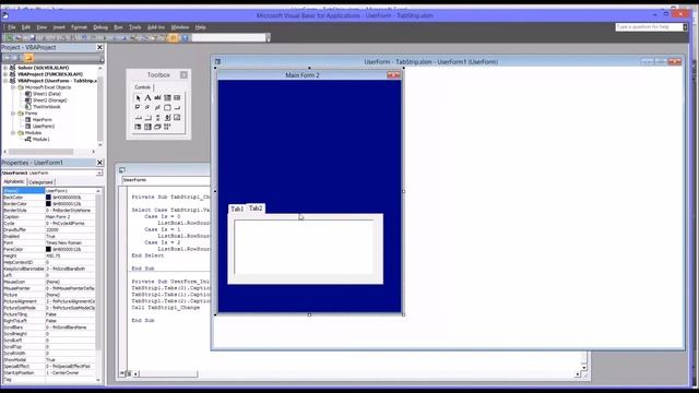 Configuring a TabStrip Control on an Excel VBA UserForm смотреть онлайн