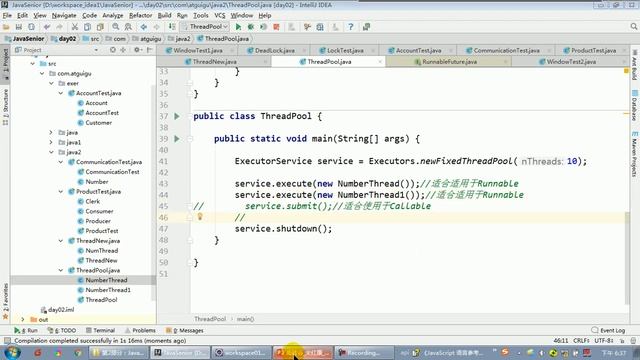 【day19】20 尚硅谷 Java语言高级 创建多线程的方式四：使用线程池 смотреть онлайн