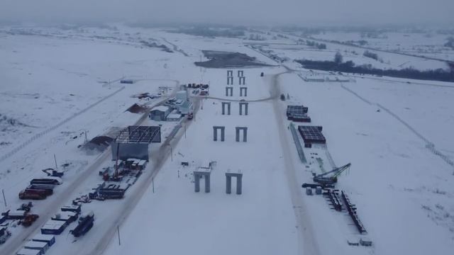 Строительство трассы М-12 [4 этап] мост через Оку - -31.12.2021- - смотреть онлайн