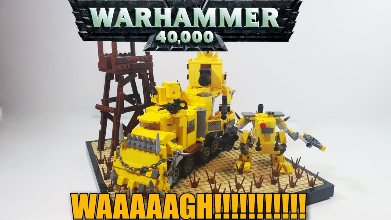 LEGO БАТЛВАГОН (Ork Battlewagon). ЛЕГО WARHAMMER 40000. самоделка смотреть онлайн