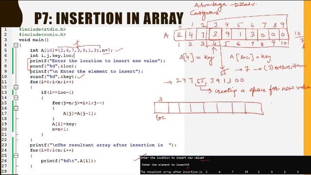 Array insertion an element by Saurabh Mheshwari смотреть онлайн