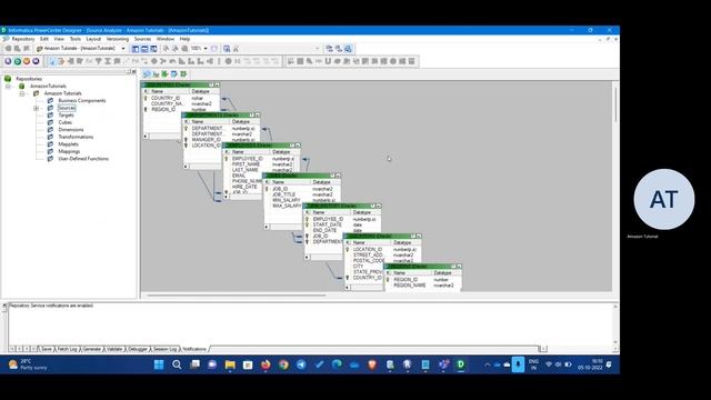 How to create a source connection and a target connection in Informatica PowerCenter Designer смотреть онлайн