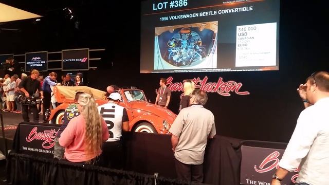 Classic VW BuGs 1956 Oval Window Beetle Convertible hits $42,500 at Barrett Jackson Palm Beach 2017 смотреть онлайн