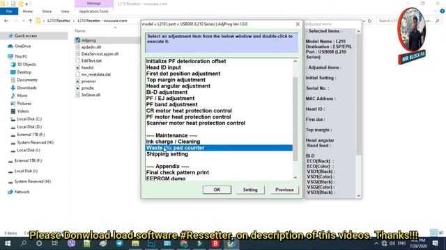 Ressetter Epson L210 | L220 | L360 End Of Service Life | How To Clear Service Of Epson L Sereis. смотреть онлайн
