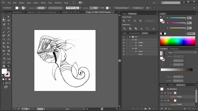 Trase Adobe illustrator / Как рисовать векторную графику / Уроки смотреть онлайн
