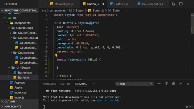 047 Styled Components & Media Queries смотреть онлайн