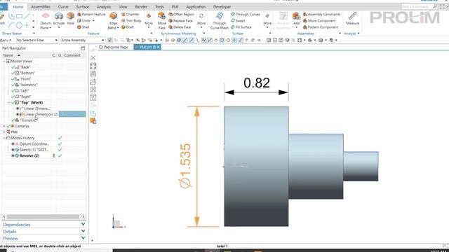 NX CAD Sketch to PMI Snackbyte смотреть онлайн