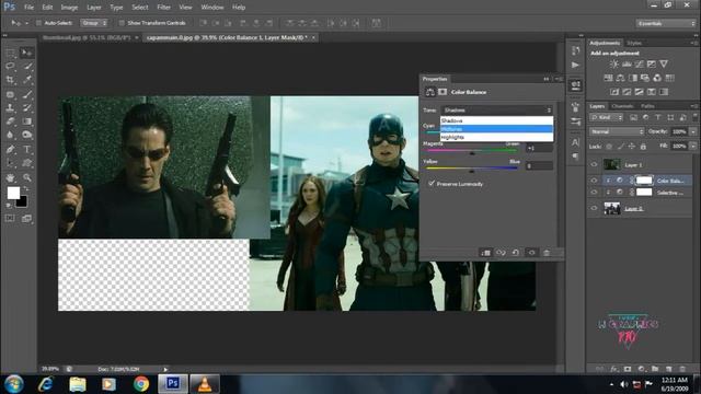 How to Make Matrix Movie Color Grading preset in Photoshop смотреть онлайн