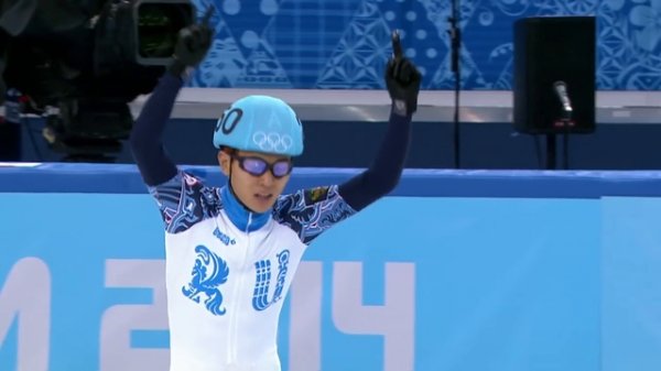 Сочи 2014. Шорт-трек. 1000 м. финал. Виктор Ан.