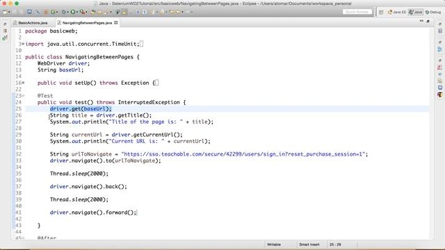 How to open a Web URL | driver.get() | driver.navigate.to() - Selenium WebDriver Tutorial смотреть онлайн