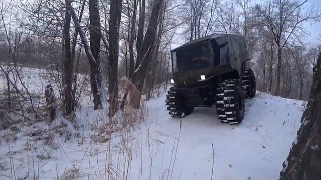 Вездеход "Griffin Forester". Пробный выезд, отправка. #вездеход #4х4 #зима #самоделка #сделайсам смотреть онлайн