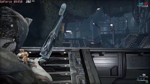 ? NVIDIA GeForce MX450 (GDDR6, 25W) - Warframe Gameplay Benchmarks (1080p)