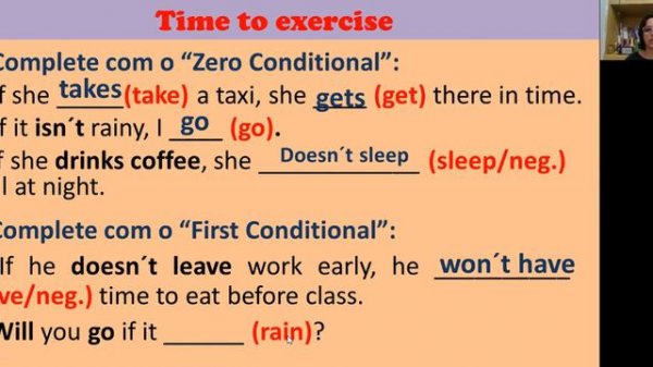 EXERCISE ZERO and FIRST CONDITIONAL