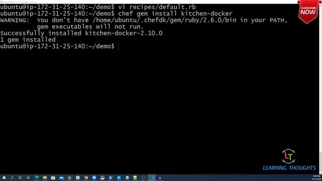 How to test cookbooks in chef using test kitchen and Docker? смотреть онлайн