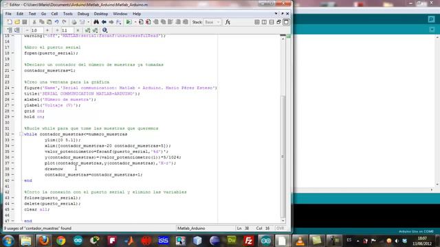Matlab+Arduino: Serial port communication [geekytheory.com] смотреть онлайн