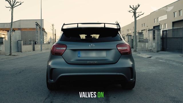 Mercedes-Benz A45 AMG | Armytrix Система выхлопа VALVETRONIC | обороты & ускорение звук!