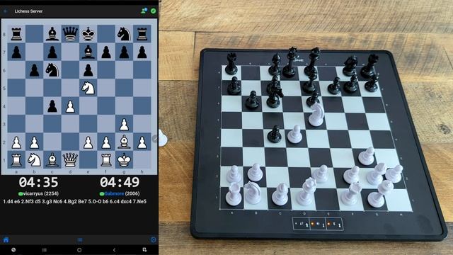 Lichess game with Millennium eONE on the ChessLink app смотреть онлайн