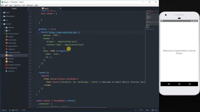 #13 React Native Fetch (Networking) - Hi Tech смотреть онлайн