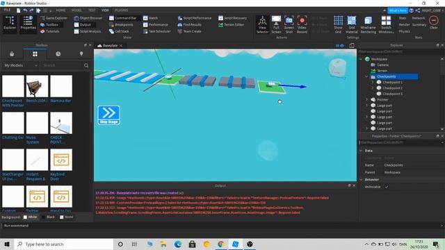 How to make Arrow Pointer (Obby) - Roblox Studio смотреть онлайн