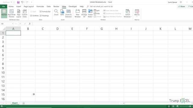 3 Easy Ways to UNHIDE ALL SHEETS in Excel (with & without VBA) смотреть онлайн