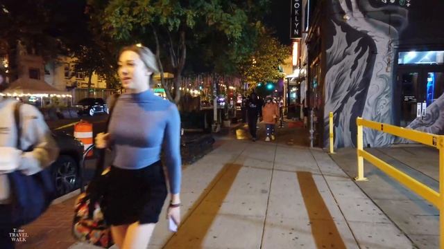 Washington DC After Dark | Night Walk on 14th and U Street【4K】 смотреть онлайн