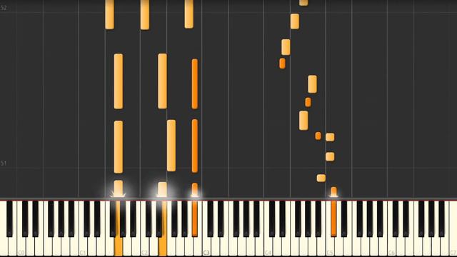 Satin Doll - jazz piano solo Synthesia tutorial смотреть онлайн