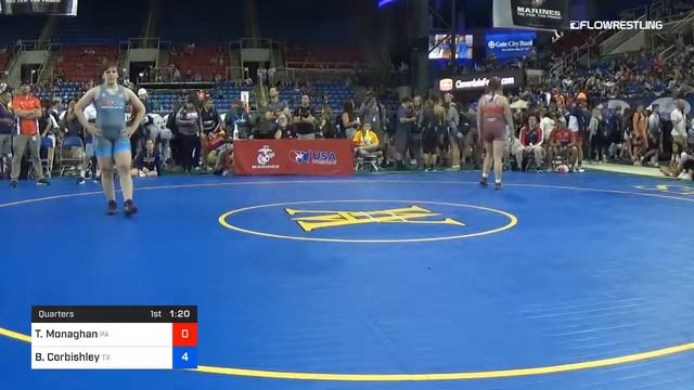 180 Lbs Quarters Trinity Monaghan Pennsylvania Vs Brittyn Corbishley Texas