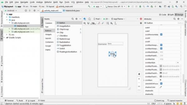 how to add palette in android studio | add button, textbox etc in android | android programming|202