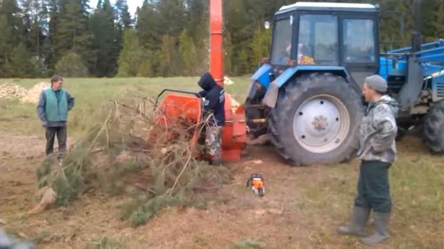 Работа СН 260 на очистке заросших сельхозугодий смотреть онлайн