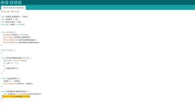 Обмен данными между Raspberry PI и Arduino UNO через I2C смотреть онлайн