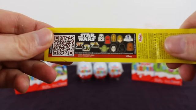 Opening 5 Star Wars Surprise Eggs - Unboxing Disney toys - Zaini Toys and chocolate! смотреть онлайн