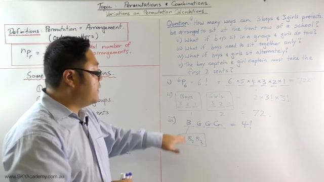 Permutation and Combinations Variations on Permutations 2 Groups within Groups Sky Academy смотреть онлайн