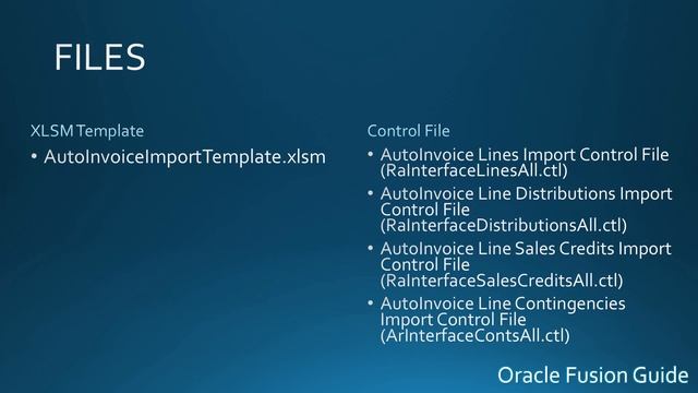Oracle Fusion AutoInvoice Import FBDI смотреть онлайн