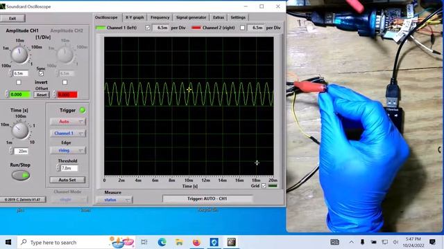 ?in depth setup and how to use $3.00 Soundcard Oscilloscope check GMRS two-way radio sound level?